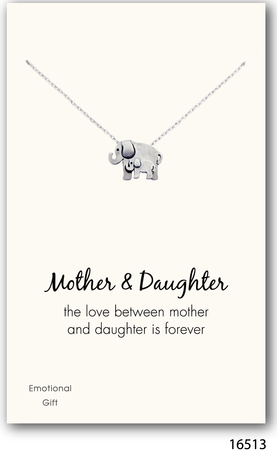 The two mother daughter elephants silver pendant